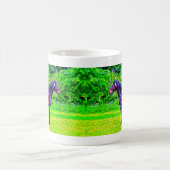 黒い美しい コーヒーマグカップ (中央)