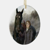 黒い美しい-彼女は彼女の馬のための私を選びました セラミックオーナメント (右)