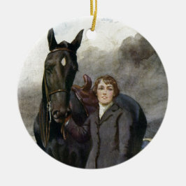 黒い美しい-彼女は彼女の馬のための私を選びました セラミックオーナメント