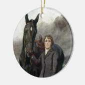 黒い美しい-彼女は彼女の馬のための私を選びました セラミックオーナメント (左)