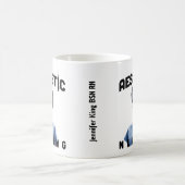 黒い美的ナースパーソナライズされた名rnギフト コーヒーマグカップ (中央)