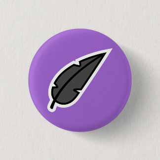 黒い羽 缶バッジ