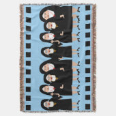 黒い習慣を身に着けている尼僧 スローブランケット (正面縦)