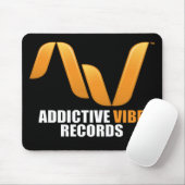 黒い習慣性のVibeはmousepadを記録します マウスパッド (マウス)