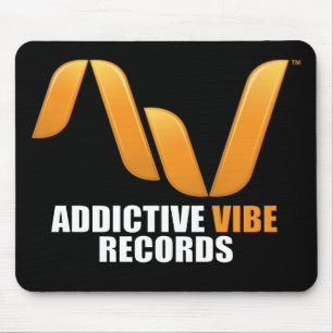 黒い習慣性のVibeはmousepadを記録します マウスパッド