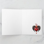 黒い翼のハート カード (内部)