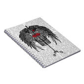 黒い翼を持つマネキン ノートブック (右側)