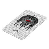 黒い翼を持つマネキン マグネット (左側)