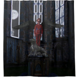 黒い翼 シャワーカーテン