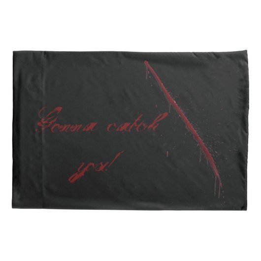 黒い翼 枕カバー (裏面-左)