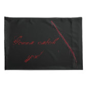 黒い翼 枕カバー (裏面-右)