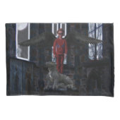 黒い翼 枕カバー (正面左)