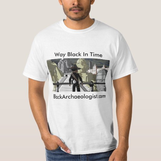 黒い考古学者のTシャツ Tシャツ (正面)