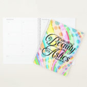 黒い聖書の詩タイポグラフィ – 灰の美しい プランナー手帳 (ディスプレー)