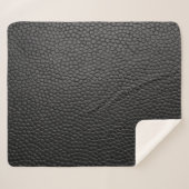 黒い肌のテクスチャー肌 シェルパブランケット (正面(横))