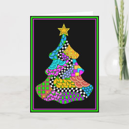 黒い背景が付いているクリスマスのねじれカード シーズンカード
