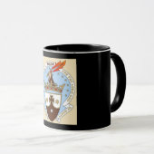 黒い背景が付いているCarmeliteマグ マグカップ (正面右)