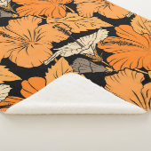 黒い背景で。のラスタ絵画ーハンド シェルパブランケット (3/4)