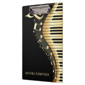 黒い背景と金ゴールドキーボード クリップボード (左)