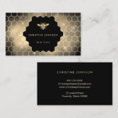 黒い背景にある 名刺 (正面/裏面)