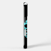 黒い背景にシアンの妖精 Case-Mate iPhoneケース (裏面 / 右)