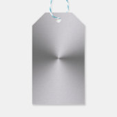 黒い背景にシルバードッグポー ギフトタグ (裏面)