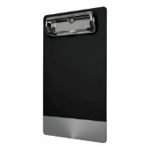 黒い背景にシルバードッグポー ミニクリップボード (アングル2)