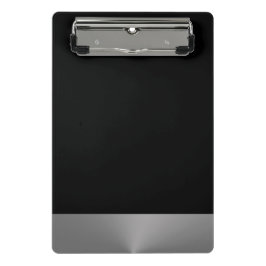 黒い背景にシルバードッグポー ミニクリップボード