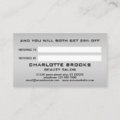 黒い背景にシルバードッグポー 紹介カード (裏面)