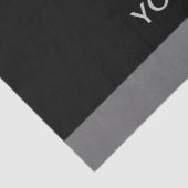 黒い背景にシルバードッグポー 薄葉紙 (詳細)