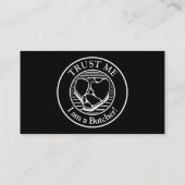 黒い背景にブッチャーの名刺 名刺 (裏面)