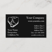 黒い背景にブッチャーの名刺 名刺 (正面)