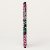 黒い背景にマゼンタの花 Case-Mate iPhoneケース (裏面/左)