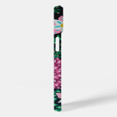 黒い背景にマゼンタの花 Case-Mate iPhoneケース (裏面 / 右)