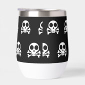 黒い背景に不気味なスカル (右面)