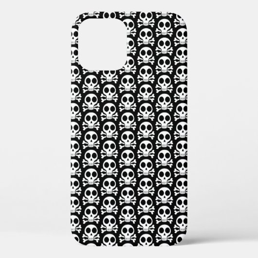 黒い背景に不気味なスカル Case-Mate iPhoneケース (裏面)