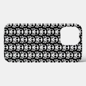 黒い背景に不気味なスカル Case-Mate iPhoneケース (裏面 (横))