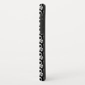 黒い背景に不気味なスカル Case-Mate iPhoneケース (裏面/左)