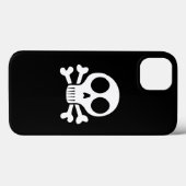 黒い背景に不気味なスカル Case-Mate iPhoneケース (裏面 (横))