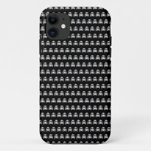 黒い背景に不気味なスカル iPhone 11 ケース