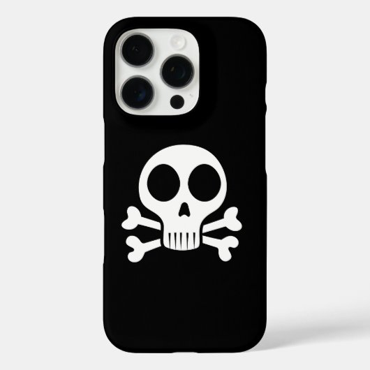 黒い背景に不気味なスカル Case-Mate iPhoneケース (裏面)