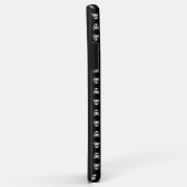 黒い背景に不気味なスカル Case-Mate iPhoneケース (裏面/右)