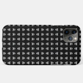 黒い背景に不気味なスカル Case-Mate iPhoneケース (裏面(横))