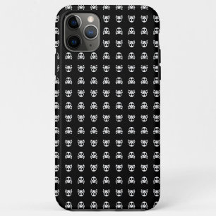 黒い背景に不気味なスカル iPhone 11 PRO MAXケース