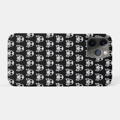 黒い背景に不気味なスカル Case-Mate iPhoneケース (裏面(横))