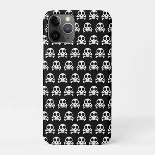 黒い背景に不気味なスカル Case-Mate iPhoneケース (裏)