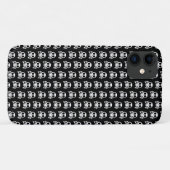 黒い背景に不気味なスカル Case-Mate iPhoneケース (裏面(横))
