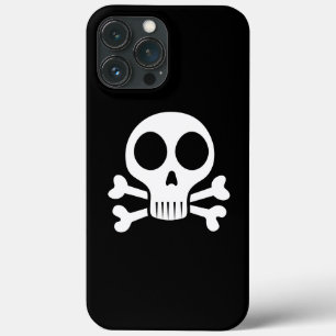 黒い背景に不気味なスカル iPhone 13 PRO MAXケース