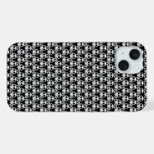 黒い背景に不気味なスカル iPhoneケース (裏面横)