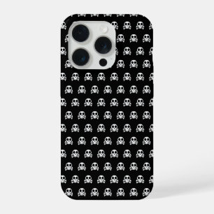 黒い背景に不気味なスカル iPhone 15 PROケース